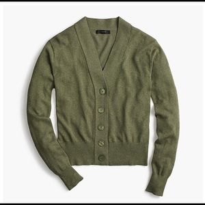 Cropped lightweight cardigan sweater